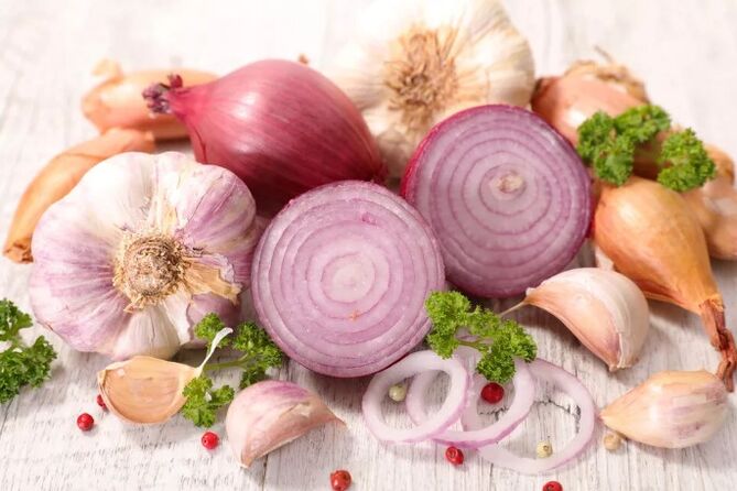 Oignons et ail